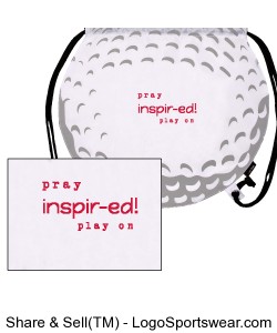 Golf Ball Drawstring Backpack Design Zoom